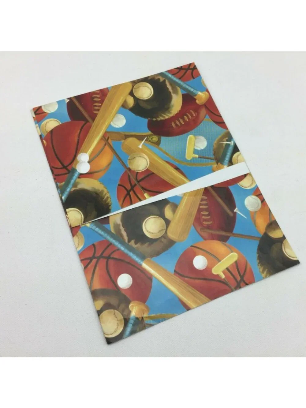 Sports Racing Boy Gift Printed Wrapping Paper Present Golf Baseball Basketball